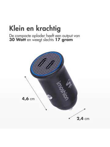 Autolader - 2x USB-C 30W
