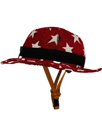 Vizorz SwitchCap fietshelm - Red stars classic