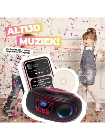 TDB212PINK DAB+/FM Radio Boombox