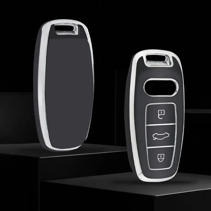 TPU Sleutelhoesje voor Audi zwart D3
