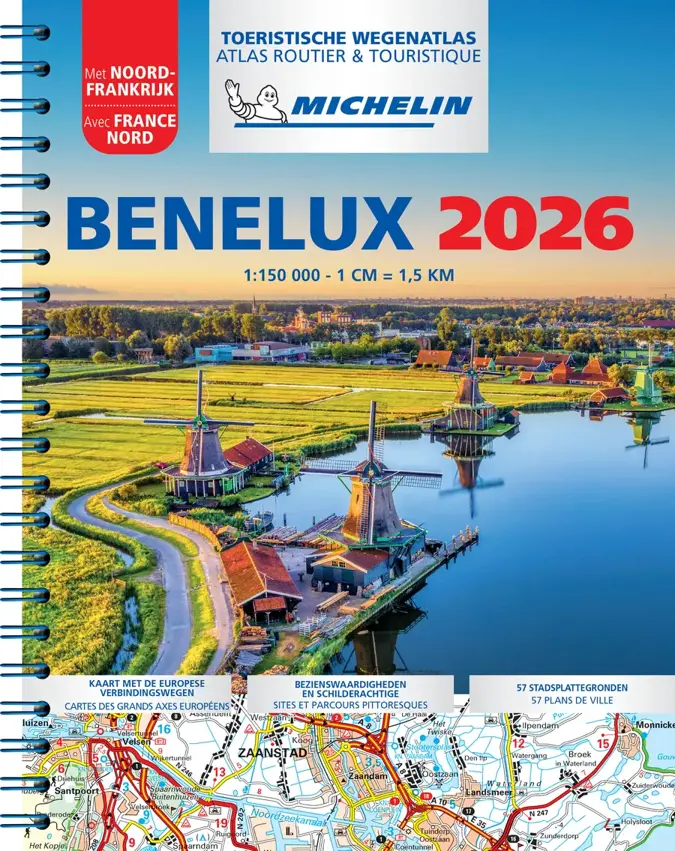 Michelin Atlas Benelux 2026 1:150.000