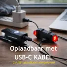 Dunlop Fietslamp Set Oplaadbaar -