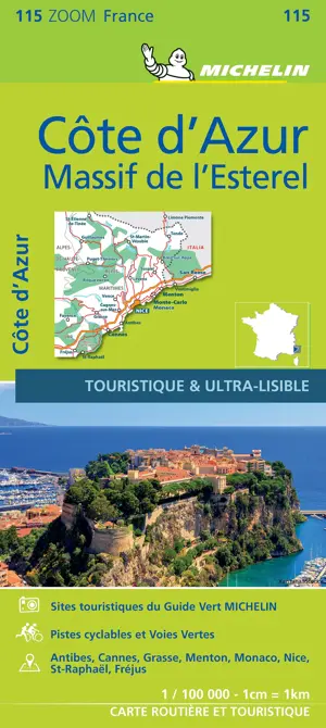 Wegenkaart Zoom 115 Côte d'Azur
