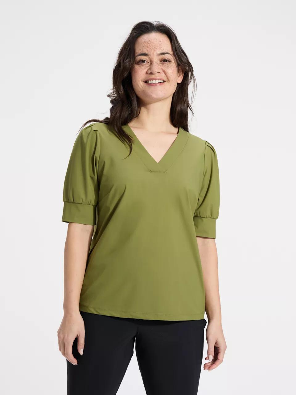 ANWB  Trikala  Travel T-shirt dames  Human Nature  Groen   M