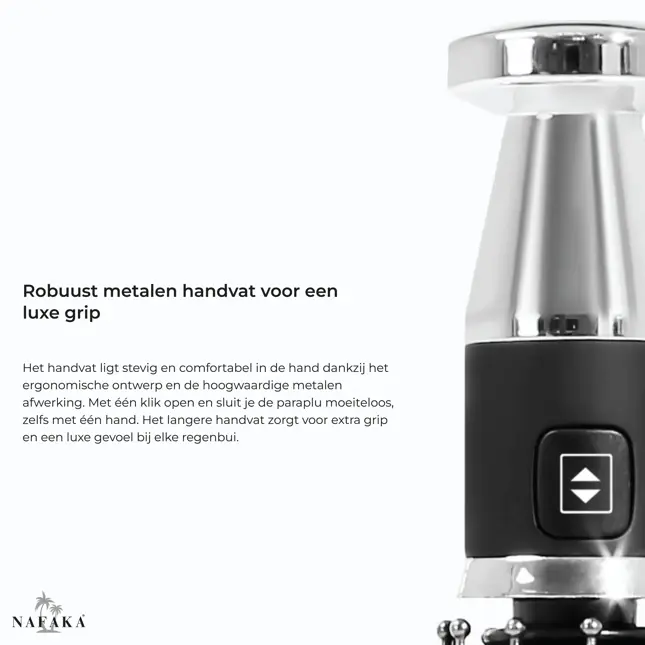 Nafaka Automatische Stormparaplu met opberghoes