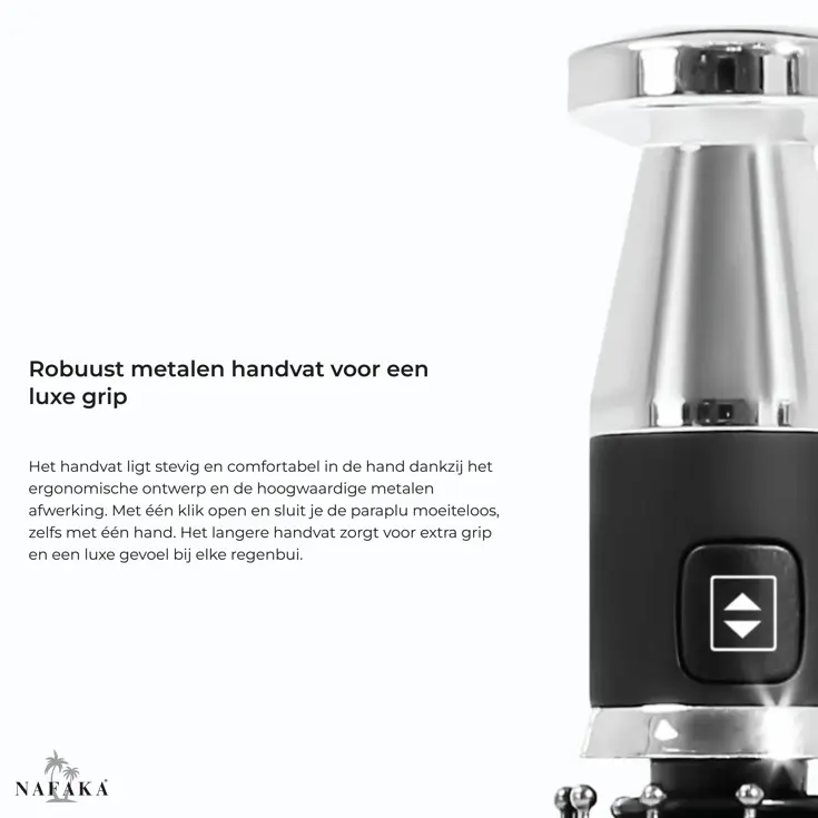 Nafaka Automatische Stormparaplu met opberghoes