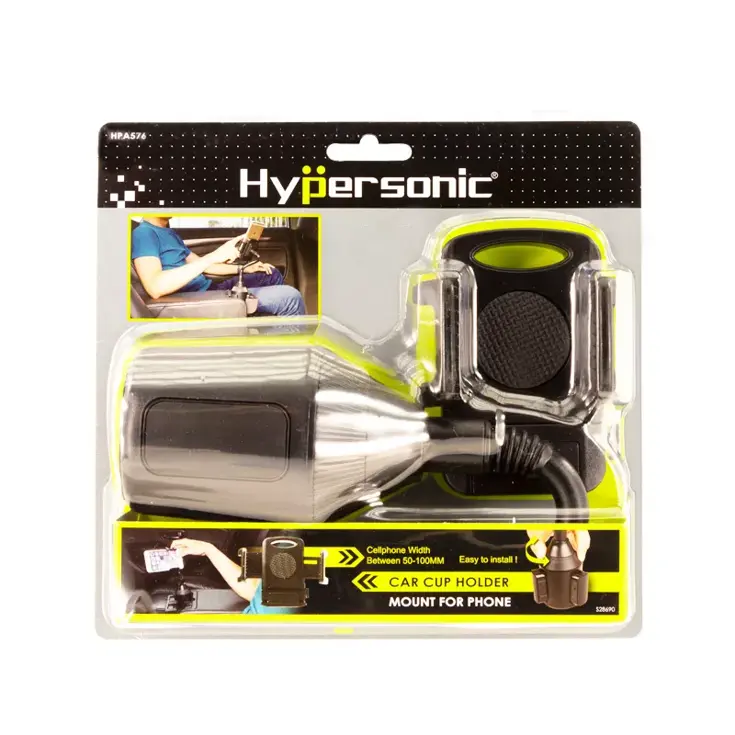 Telefoonhouder auto universeel voor in bekerhouder