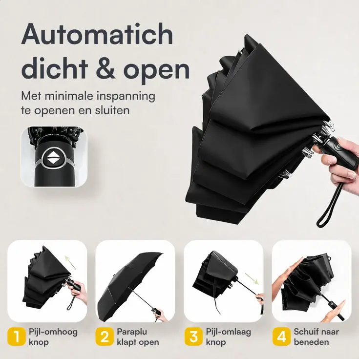 Stormparaplu met Hoes