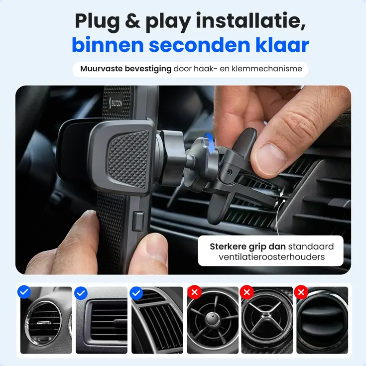 Telefoonhouder Auto - Ventilatie - 360°