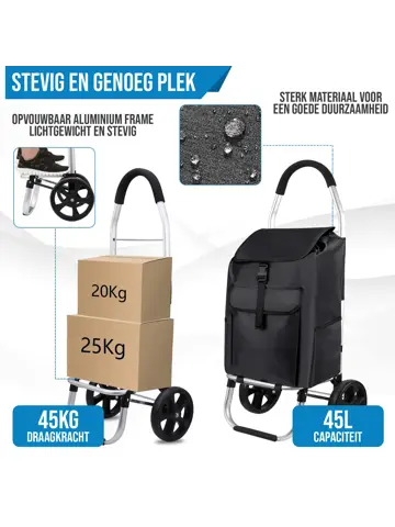 Boodschappentrolley - Opvouwbaar