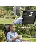 Luma Verstelbare Aluminium Tuinstoelen 2x