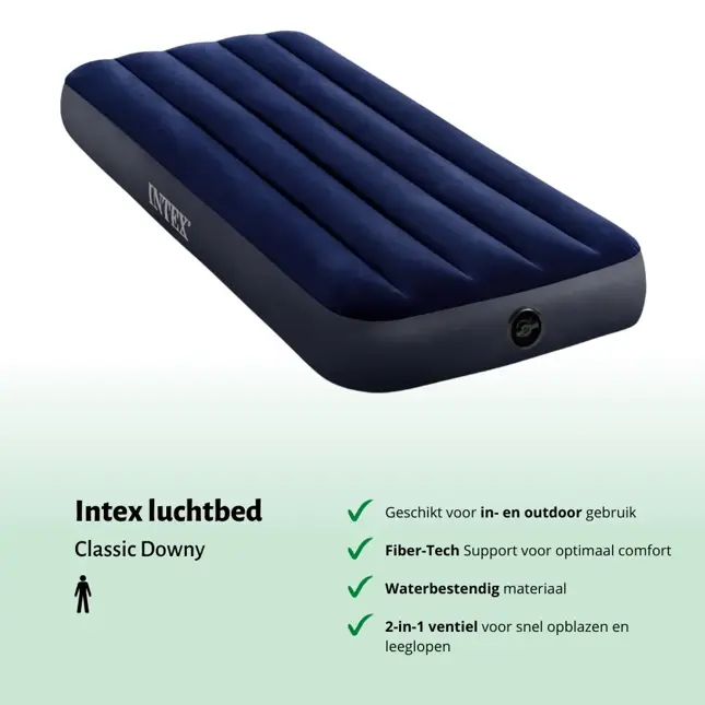 Luchtbed - Intex Classic - 1P - 76x191 cm