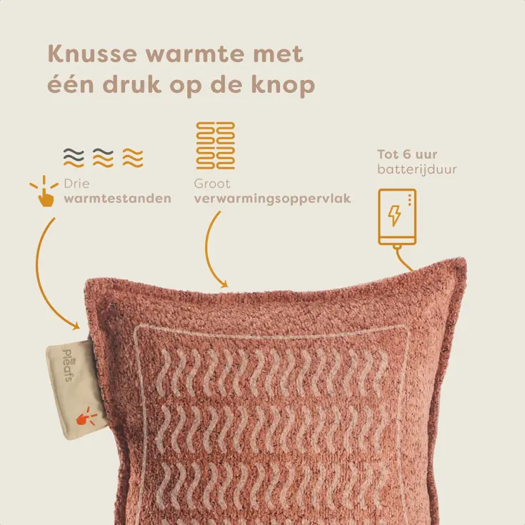 Pleafs Warmtekussen  45x45cm Boho