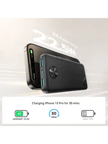 LED Powerbank - 10000mAh - Zwart