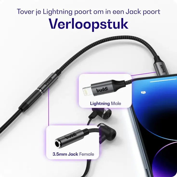 Ease 3.5mm Aux naar Lightning Koppelstuk