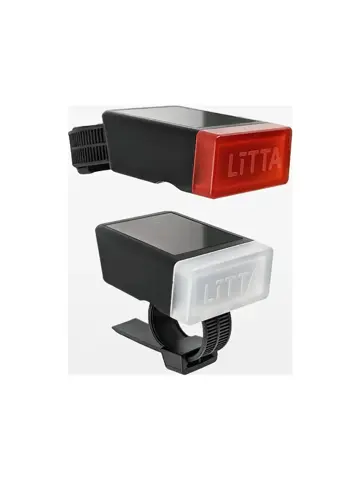 LITTA verlichtingsset zonne-energie zwart