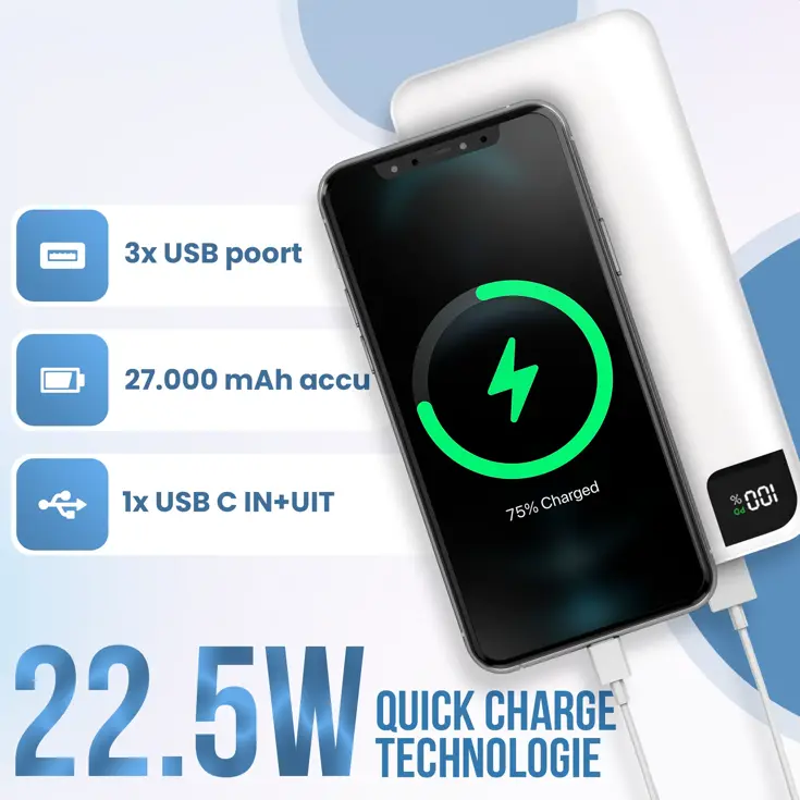 Powerbank 27.000mAh