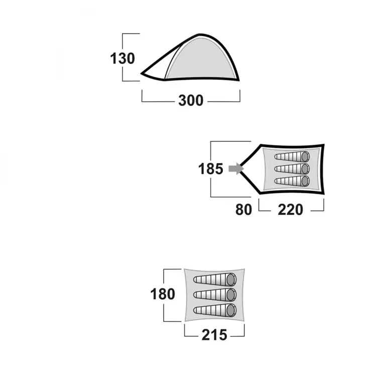 Bird 3 Classic - 3 persoonstent