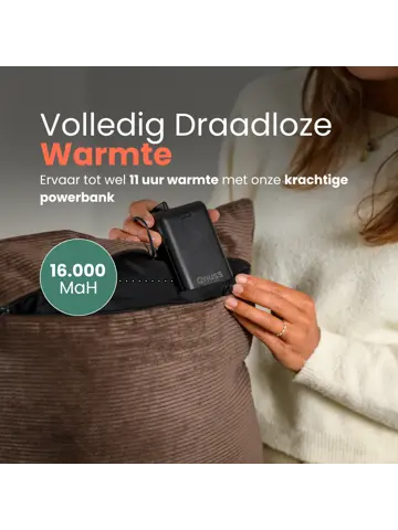 Qnuss Warmtekussen Ribstof 45x45