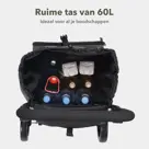 Boodschappentrolley deluxe – 60 liter