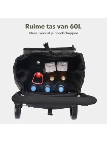 Boodschappentrolley deluxe – 60 liter