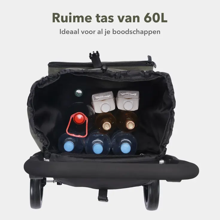 Boodschappentrolley deluxe – 60 liter