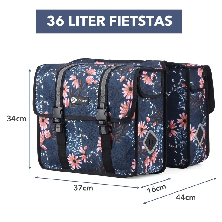 Fietstas Dubbel - Waterdicht - Reflecterend