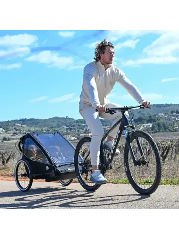 Luxe Fietskar V2 - 3-in-1 - Hardloopkinderwagen