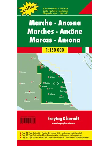Wegenkaart Marche - Ancona