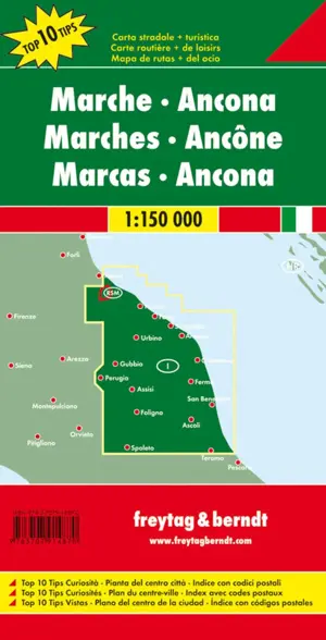 Wegenkaart Marche - Ancona