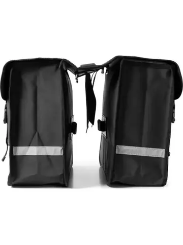 Dubbele fietstas van tarpaulin