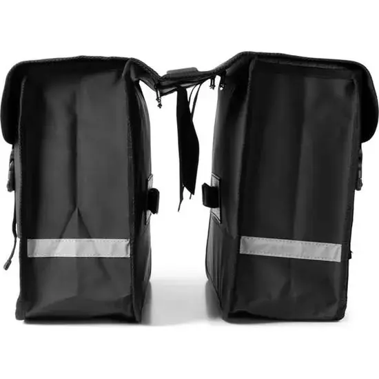 Dubbele fietstas van tarpaulin