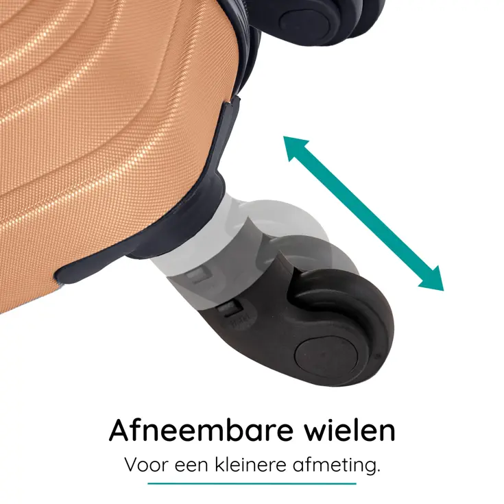 Reiskoffer M ABS 74L met TSA-slot en 360° wielen