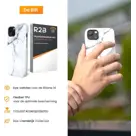 R2B iPhone 14 Hoesje Marmer + Screenprotector