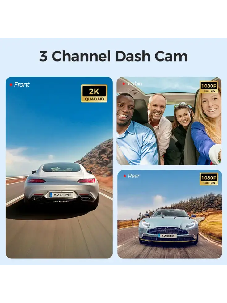 S58 4G 3CH 4K Wifi GPS dashcam