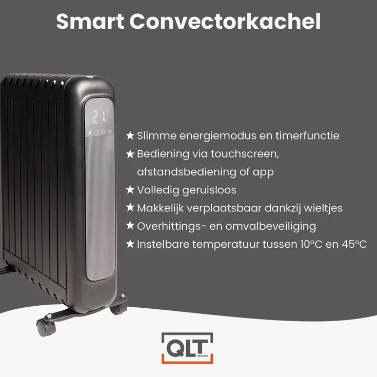 QLT Elektrische Convectorkachel met App