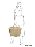 Penjy - Strandtas - Raffia riet - Trekkoord
