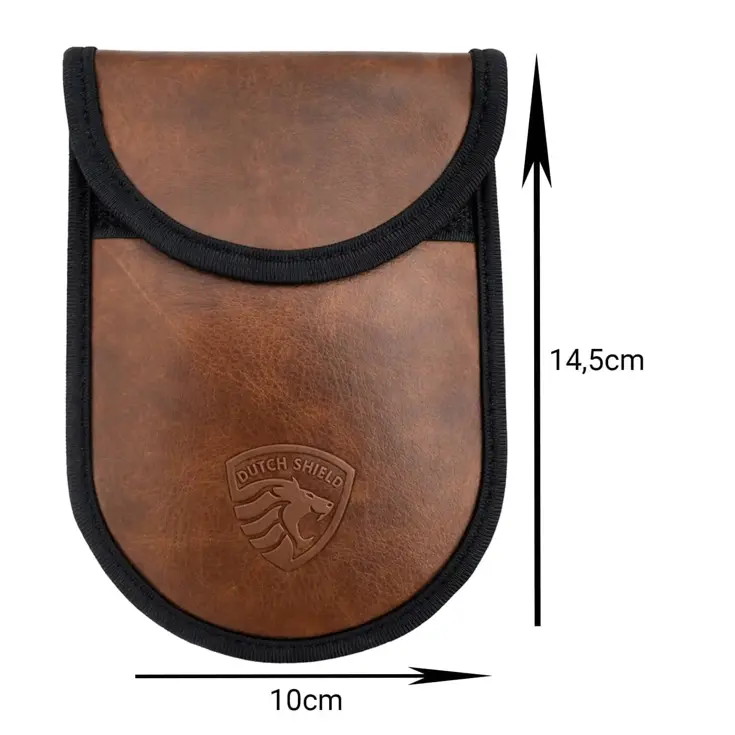 2x RFID Autosleutel hoesje - Anti-Skim bruin