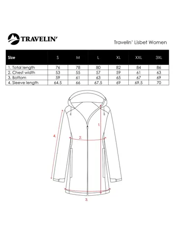 Travelin' Lisbet Dames Winterjas - Waterdicht