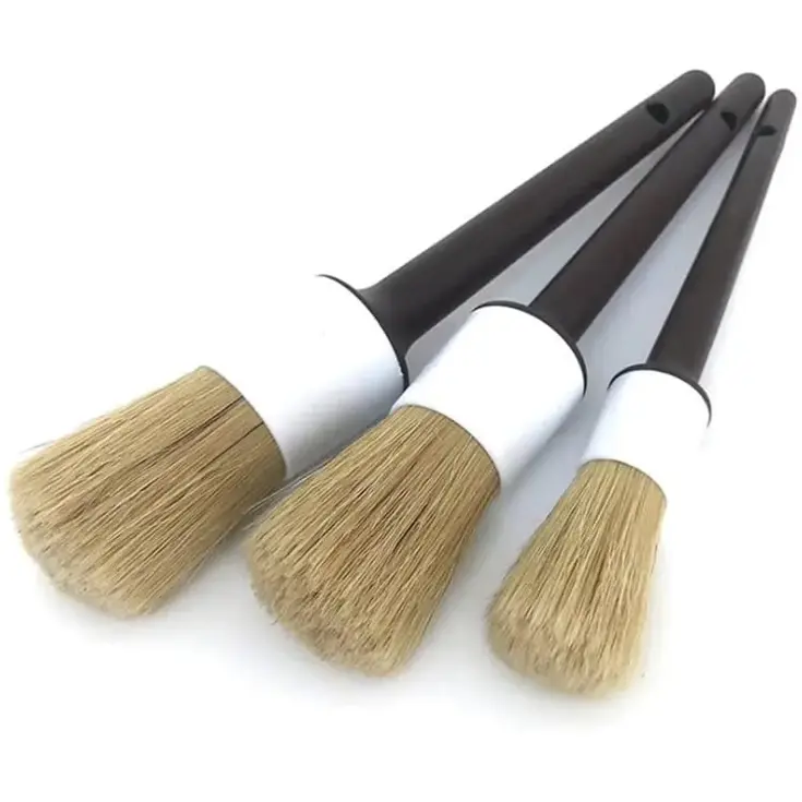 Interieurborstel set 3stuks Zwart