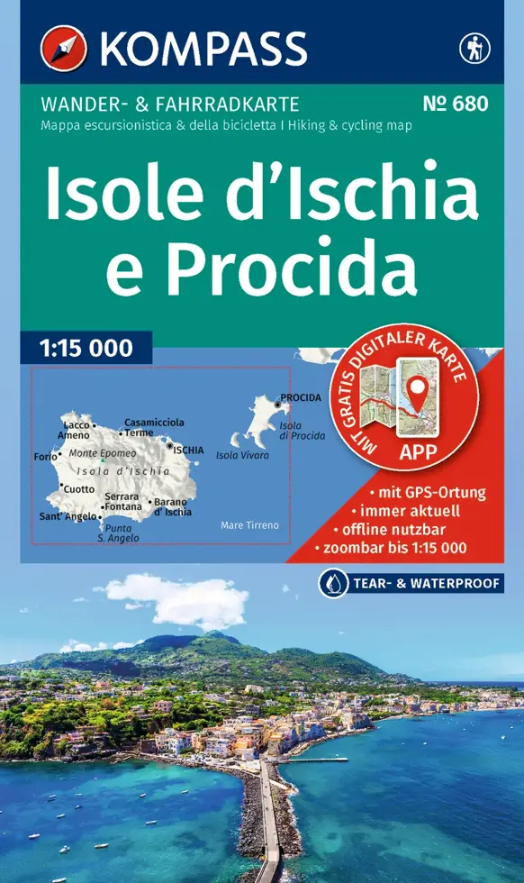 Wandelkaart WK680 Ischia - Procida