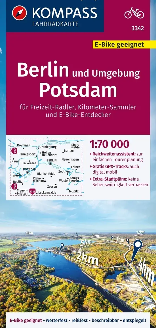 Kompass Fietskaart FK 3342 Berlin Potsdam