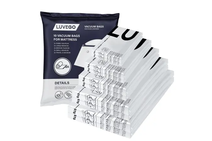 Luvego - Vacuümzakken voor Kleding - 10-Pack