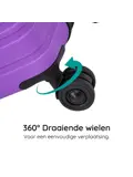 Reiskoffer L ABS 95L met TSA-slot en 360° wielen