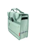 Mint groene enkele fietstas 14L met reflectie