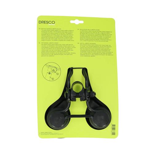 Zwart unisex fietszadel met schokabsorptie