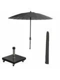 Manilla Stokparasol incl voet en hoes