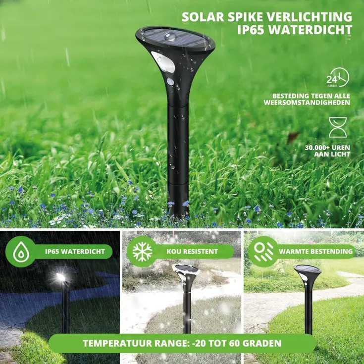Solar Lamp - Spike - 2-stuks