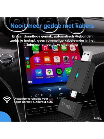 2-in-1 CarPlay Dongle USB-A & USB-C