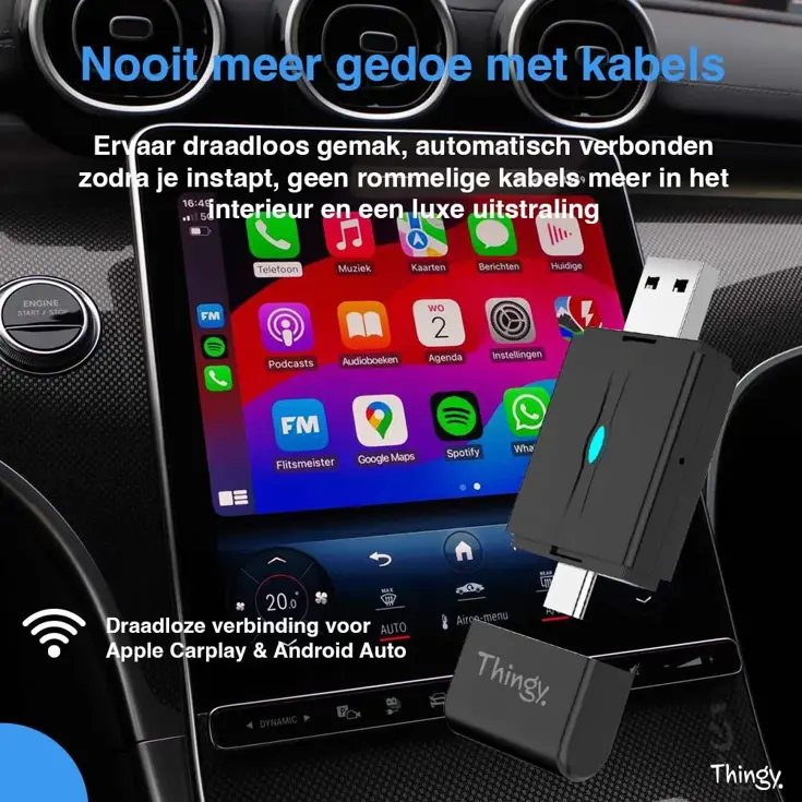 2-in-1 CarPlay Dongle USB-A & USB-C